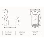 توالت فرنگی مروارید مدل یاریس - تصویر 2