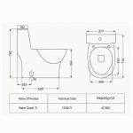 توالت فرنگی مروارید مدل کاتیا - تصویر 3