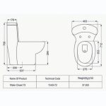 توالت فرنگی مروارید مدل پارمیدا - تصویر 3