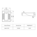 توالت ایرانی مروارید مدل رومینا تخت - تصویر 2