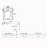 توالت ایرانی مروارید مدل نگین گود طبی سیفون دار - تصویر 2