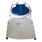 توالت فرنگی آسانا مدل تاشو دیواری با قیف - تصویر 2