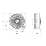 پنکه رومیزی دمنده مدل FTF-20H2S - تصویر 2