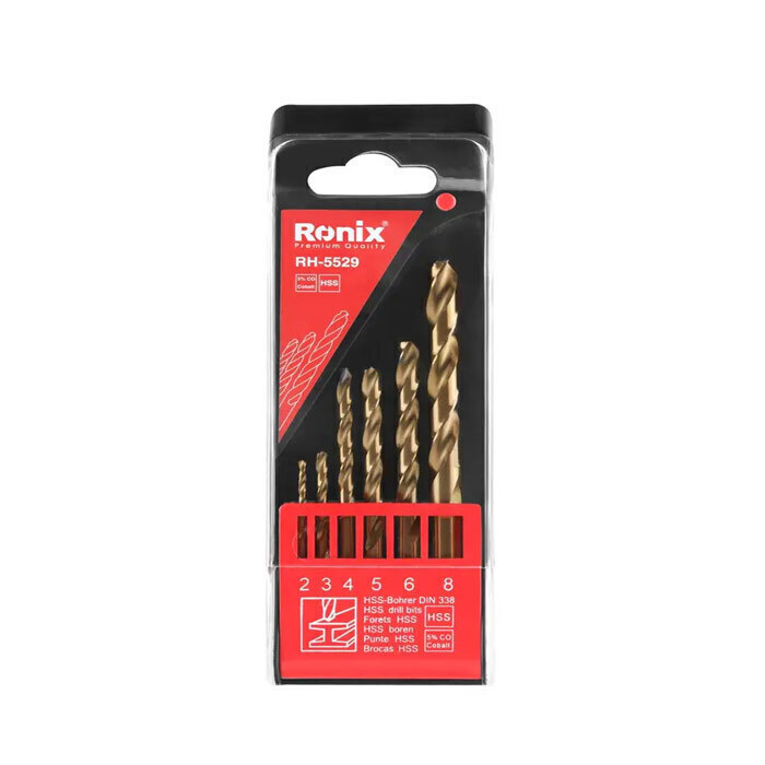 P47945-C0_I1 ست مته کبالت 5% رونیکس مدل RH-5529 - تصویر 1