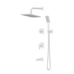 شیر حمام توکار با سردوش دیواری کاویان مدل ساتین - تصویر 5