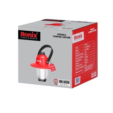 چراغ فانوسی شارژی کمپی ولوم دار رونیکس مدل RH-4228