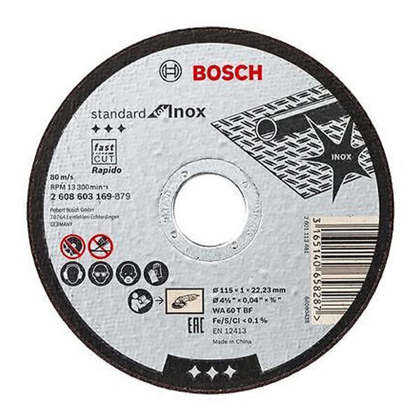 P5701-C0_I1 صفحه برش استیل 115 میلیمتری ضخامت 1 میلیمتر بوش - تصویر 1