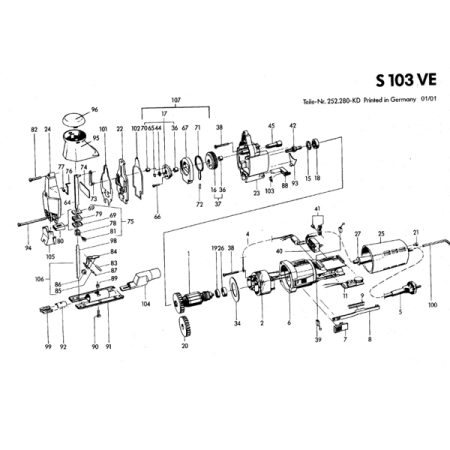 اره عمود بر مدل S103-VE فلکس