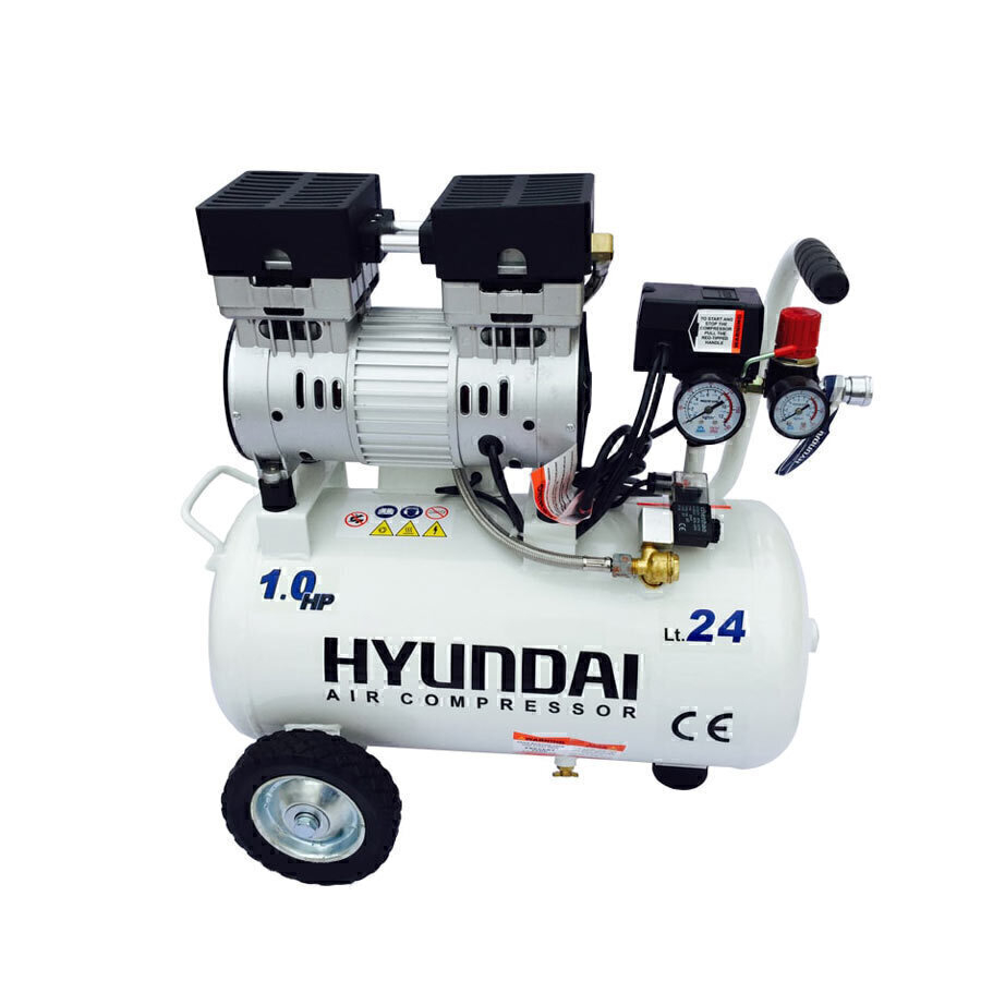 P6699-C0_I1 کمپرسور هوا 25 لیتری دینامی بی صدا (Silent) هیوندای مدل AC-1024 - تصویر 1