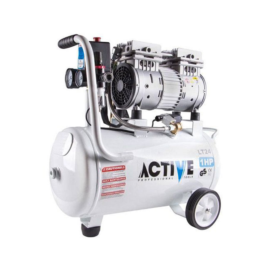 P6702-C0_I1 کمپرسور هوا 24 لیتری بی صدا اکتیو مدل AC1324S - تصویر 1