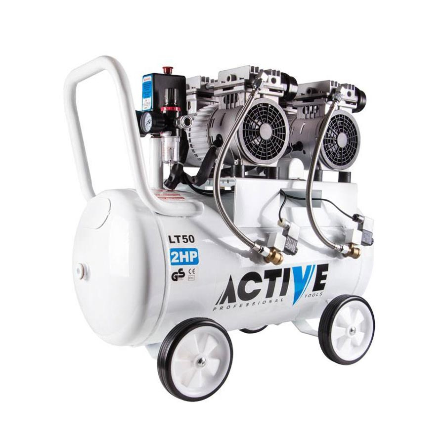 P6703-C0_I1 کمپرسور هوا 50 لیتری بی صدا اکتیو مدل AC-1350S - تصویر 1