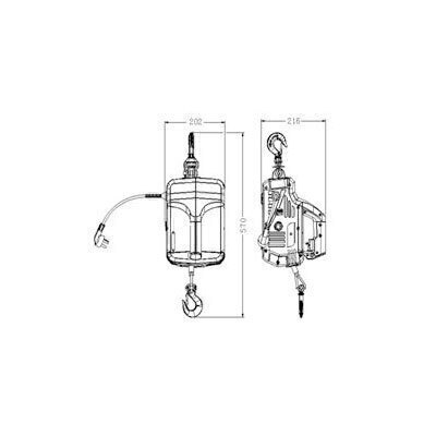 P6706-C0_I1 بالابر (وینچ) قابل حمل و ریموت دار آیبولیفت مدل AP02 - تصویر 1