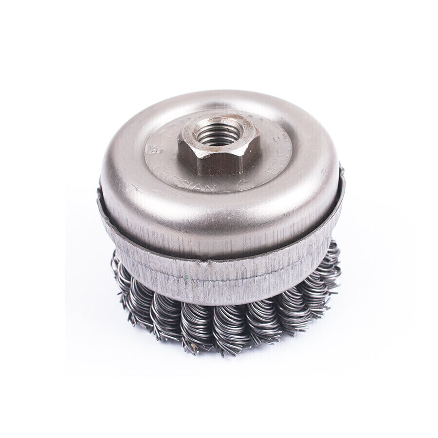 P7033-C0_I1 فرچه سیمی کاسه ای بافته سایز 75 پارسیان کشتکار (مخصوص فرز) - تصویر 1