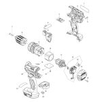 دریل پیچ گوشتی چکشی شارژی مدل DHP482RME ماکیتا - تصویر 11