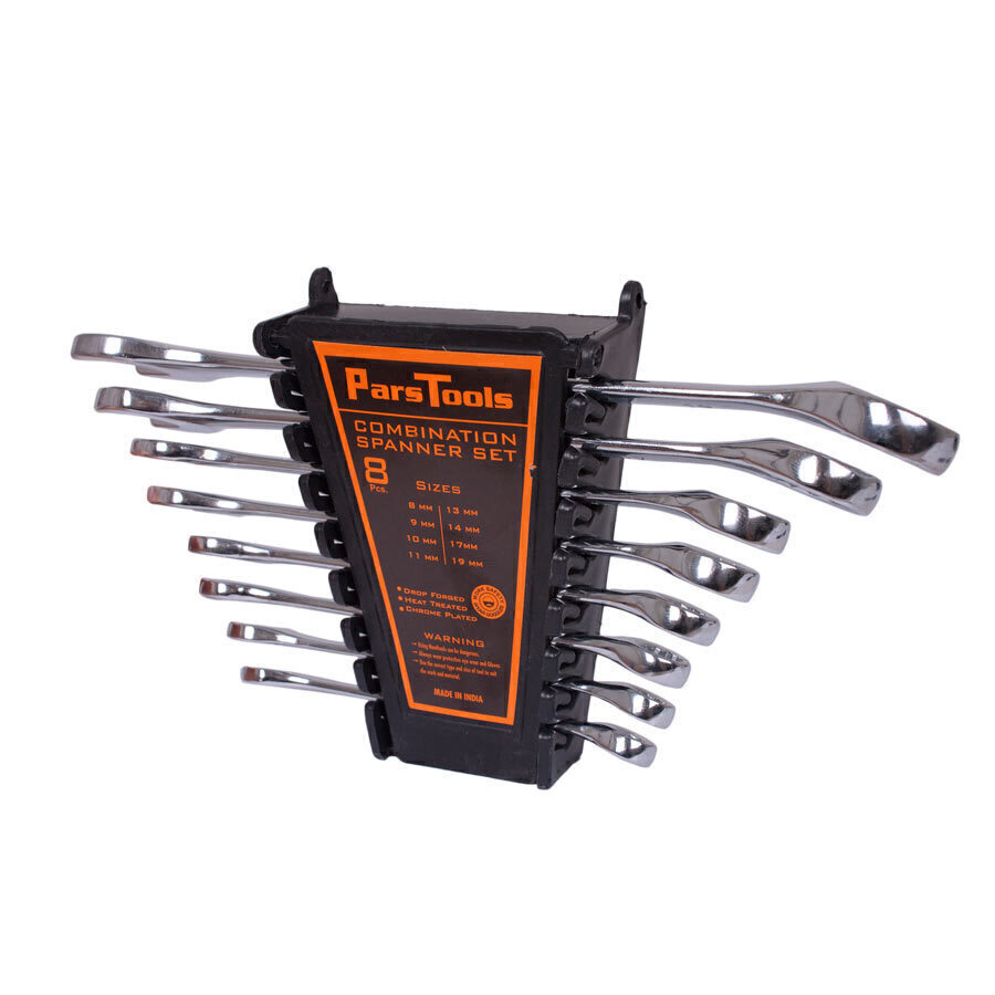 P7829-C0_I1 ست آچار 8 عددی یکسر تخت یکسر رینگ پارس تولز - تصویر 1