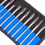 ست 10 عددی سایز 6 ابزار کنده کاری فرز مینیاتوری - تصویر 3