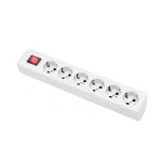 شش راهی ارت دار با کلید پارت الکتریک مدل شهاب PE657 کابل 1.8 متری - تصویر 2