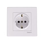 پریز برق ارت دار دلند مدل آسا سفید(5 و 10 عددی) - تصویر 2