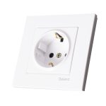 پریز برق ارت دار دلند مدل آسا سفید(5 و 10 عددی) - تصویر 3