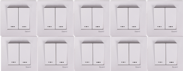 P9458-C0_I1 کلید دو پل دلند مدل آسا(5 و 10 عددی) - تصویر 1