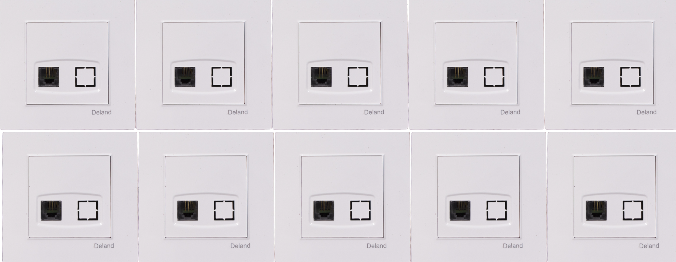 P9466-C0_I1 سوکت تلفن دلند مدل آسا سفید (دو خط)(5و 10 عددی) - تصویر 1