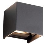 چراغ دوطرفه دکوراتیو مستطیلی دمپر دار بدنه مشکی مدل 118L آفتابی - تصویر 3