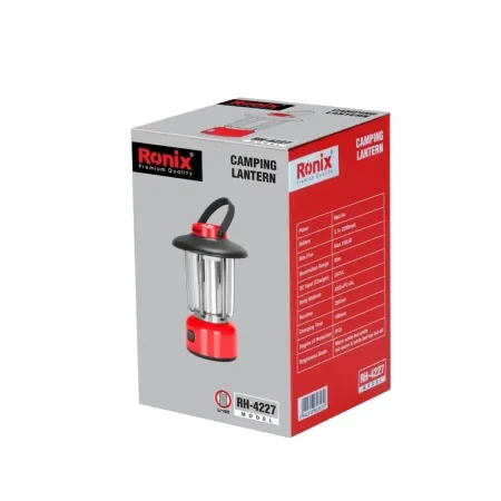 چراغ فانوسی شارژی کمپی رونیکس مدل RH-4227