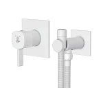 شیر توالت توکار کاویان مدل ساتین سفید