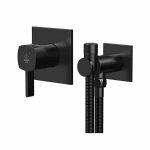 شیر توالت توکار کاویان مدل ساتین مشکی