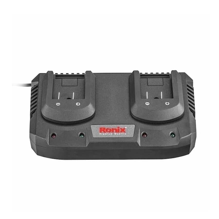 P28948-C0-I1 شارژر سریع دوبل 20 ولت 2.2 آمپر رونیکس مدل 8994 (سری براش لس) - تصویر 1