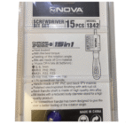 مجموعه 15 عددی سری پیچ گوشتی نووا مدل 1342 - تصویر 2