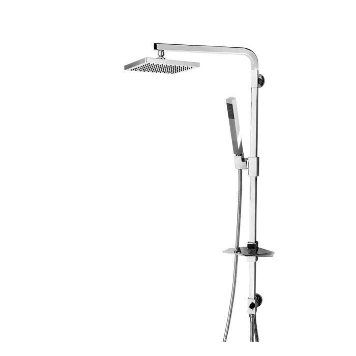 P48044-C4-I1 علم دوش یونیکا قهرمان مدل فلت با شلنگ فلزی - تصویر 1