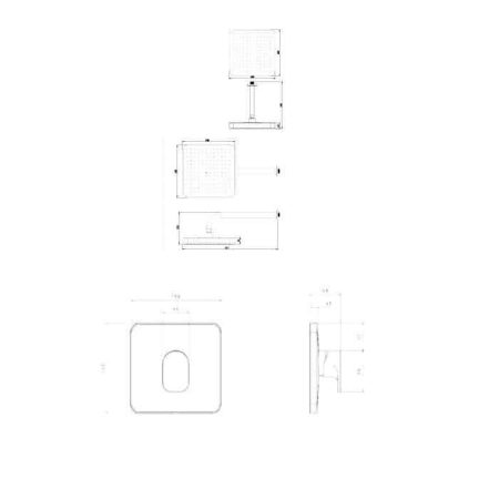 شیر حمام توکار شودر مدل تاین تیپ 1 - ABS
