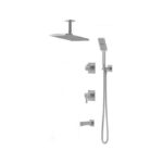 شیر حمام توکار با سردوش سقفی کاویان مدل ساتین