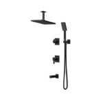 شیر حمام توکار با سردوش سقفی کاویان مدل ساتین - تصویر 3