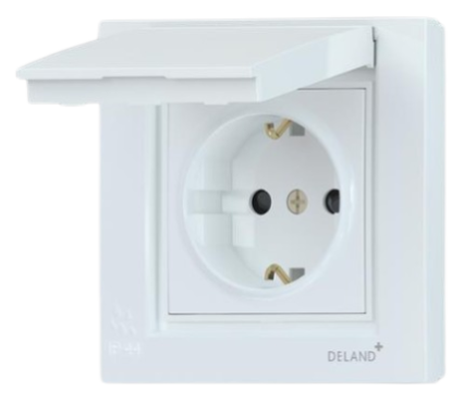 PDEL88883-C0-I1 پریز ارت دار بارانی دلند مدل آسا - تصویر 1