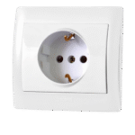 پریز برق ارت دار دلند مدل آریا سفید(5 و 10 عددی) - تصویر 2