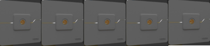 PDVERA67-C0-I1 فیش آنتن تلویزیون ویرا مدل T2 نوک مدادی (تکی و 5 عددی) - تصویر 1