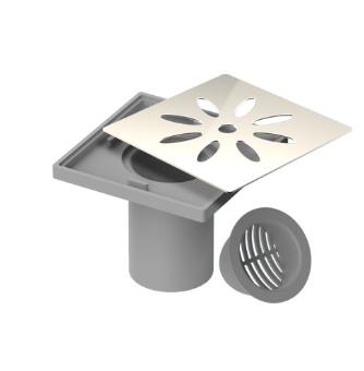 PK77475-C1-I1 کفشوی 100*100 میلی متر با درب استیل محک مدل 525 - تصویر 1