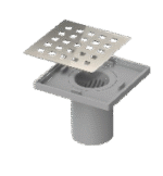 کفشوی 100*100 میلی متر با درب استیل محک مدل 525 - تصویر 2