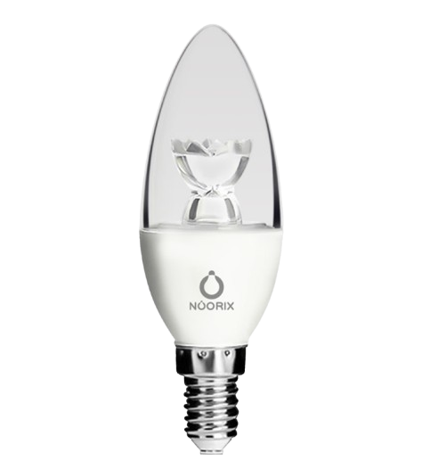 PNOR123-C0-I1 لامپ ال ای دی ۶ وات شمعی نوریکس - شفاف - تصویر 1