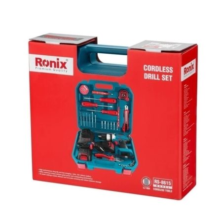 کیت دریل شارژی رونیکس چکشی 16 ولت مدل RS-8615