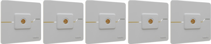 PVERA658-C0-I1 فیش آنتن تلویزیون ویرا مدل T2 سفید(تکی و 5 عددی) - تصویر 1