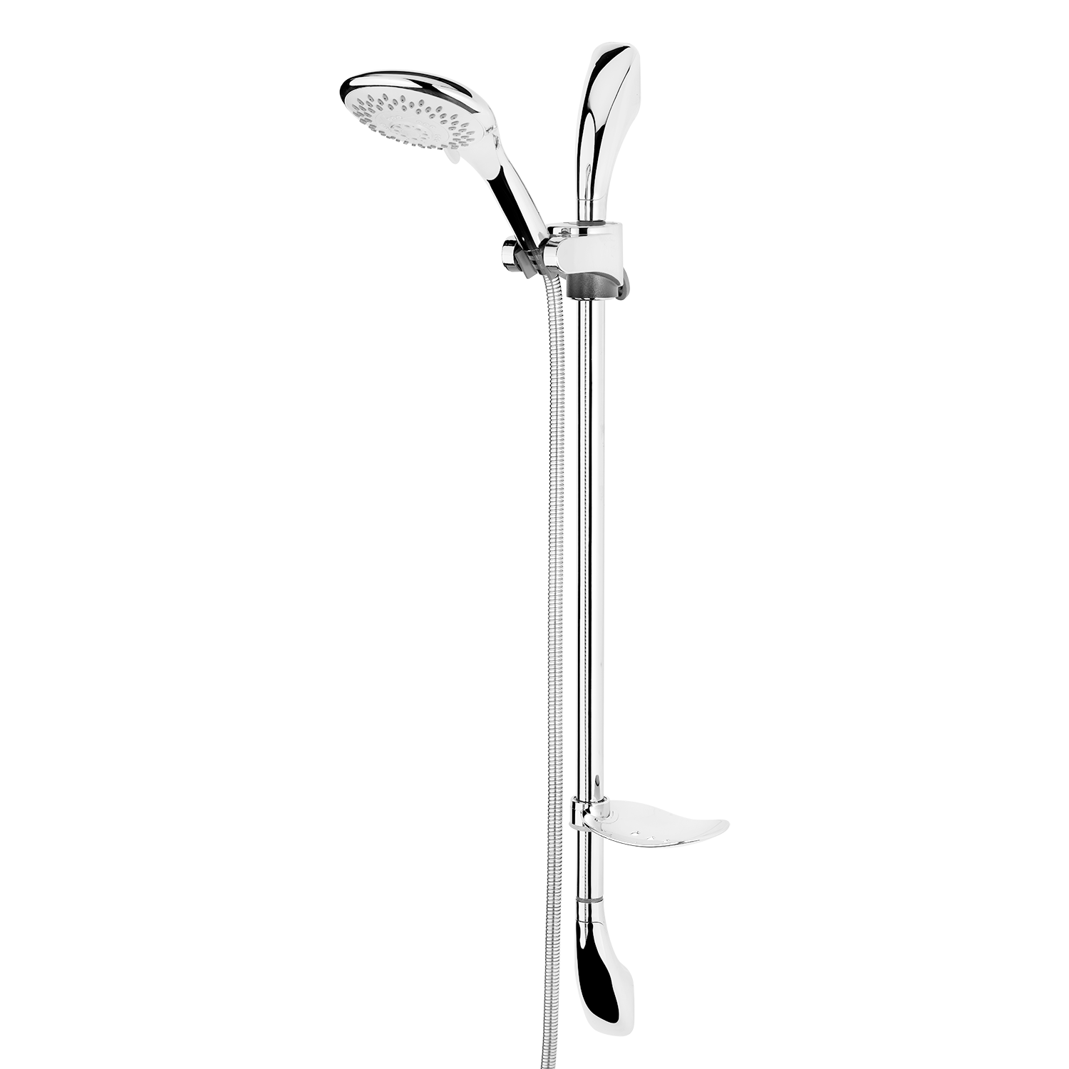 faucet-chrome-uniqaspout-showerhead-kavian-eco علم دوش یونیکا تک کاره کاویان مدل اکو کروم