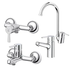 ست شیرآلات کاویان مدل آراز کروم