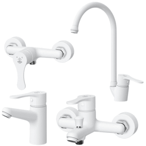 ست شیرآلات کاویان مدل آراز سفید