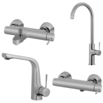 ست شیرآلات البرز روز مدل رومانیا کروم