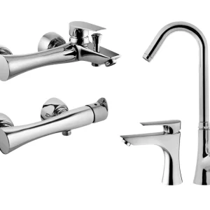 ست شیرآلات البرز روز مدل کارن کروم