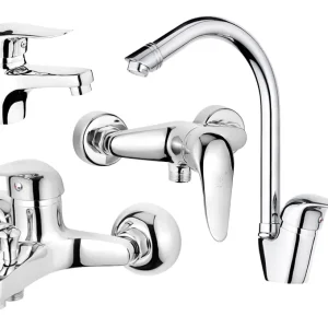 ست شیرآلات کاویان مدل هما کروم