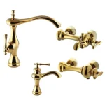 ست شیرآلات البرز روز مدل علاء الدین طلایی